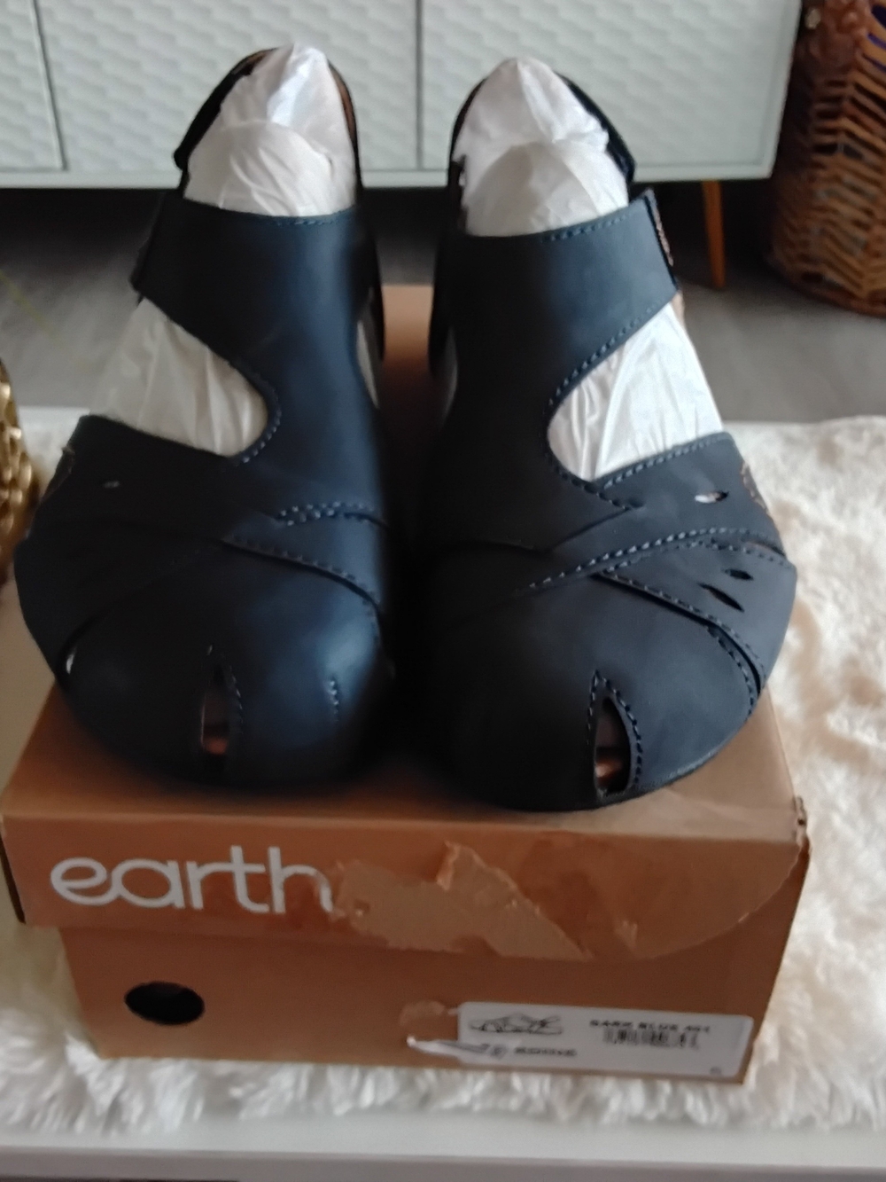Earth Navy Closed-Toe Women's Sandals